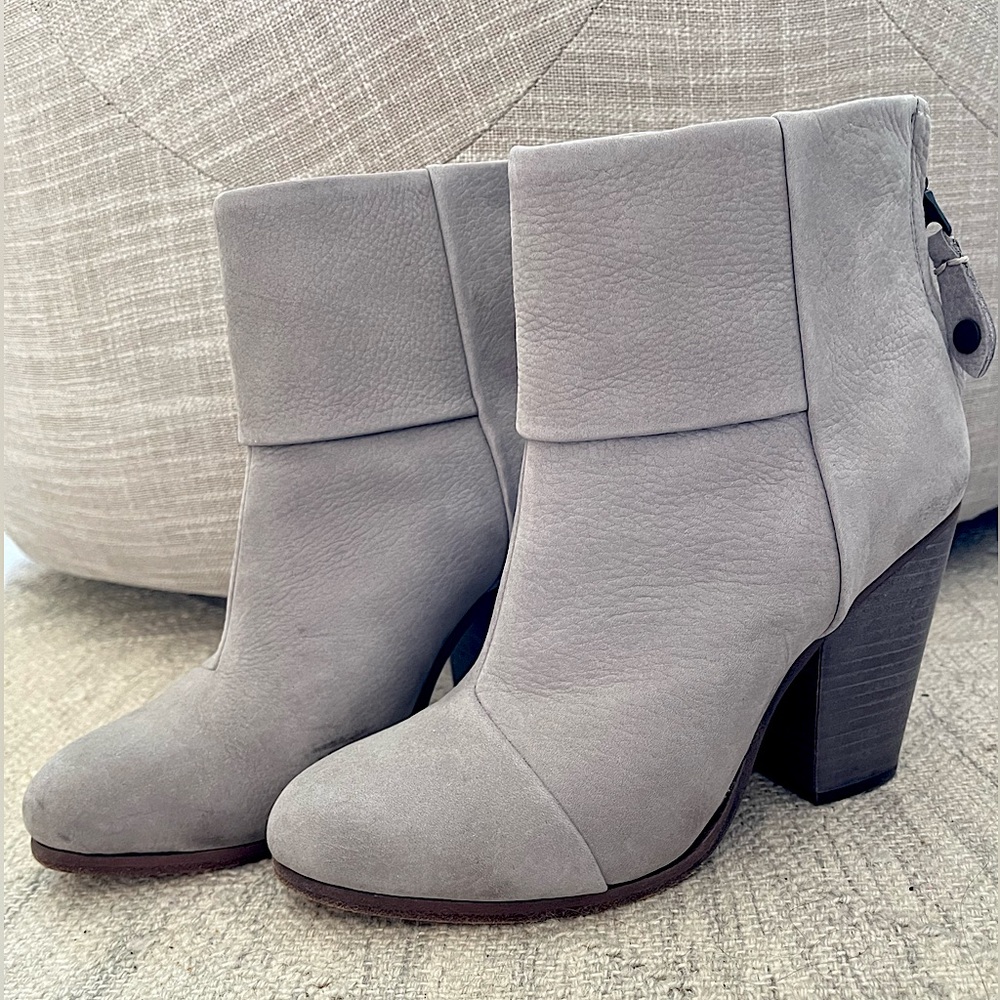 Rag & Bone Grey suede Newbury Boots (38.5)
